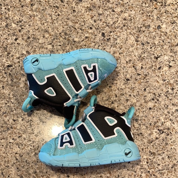 Size 4C Nike Air More Uptempo Light Aqua (TD) - Picture 10 of 11